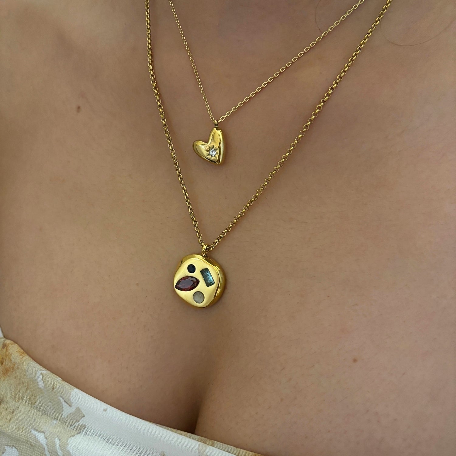 Medallion Ruby Necklace