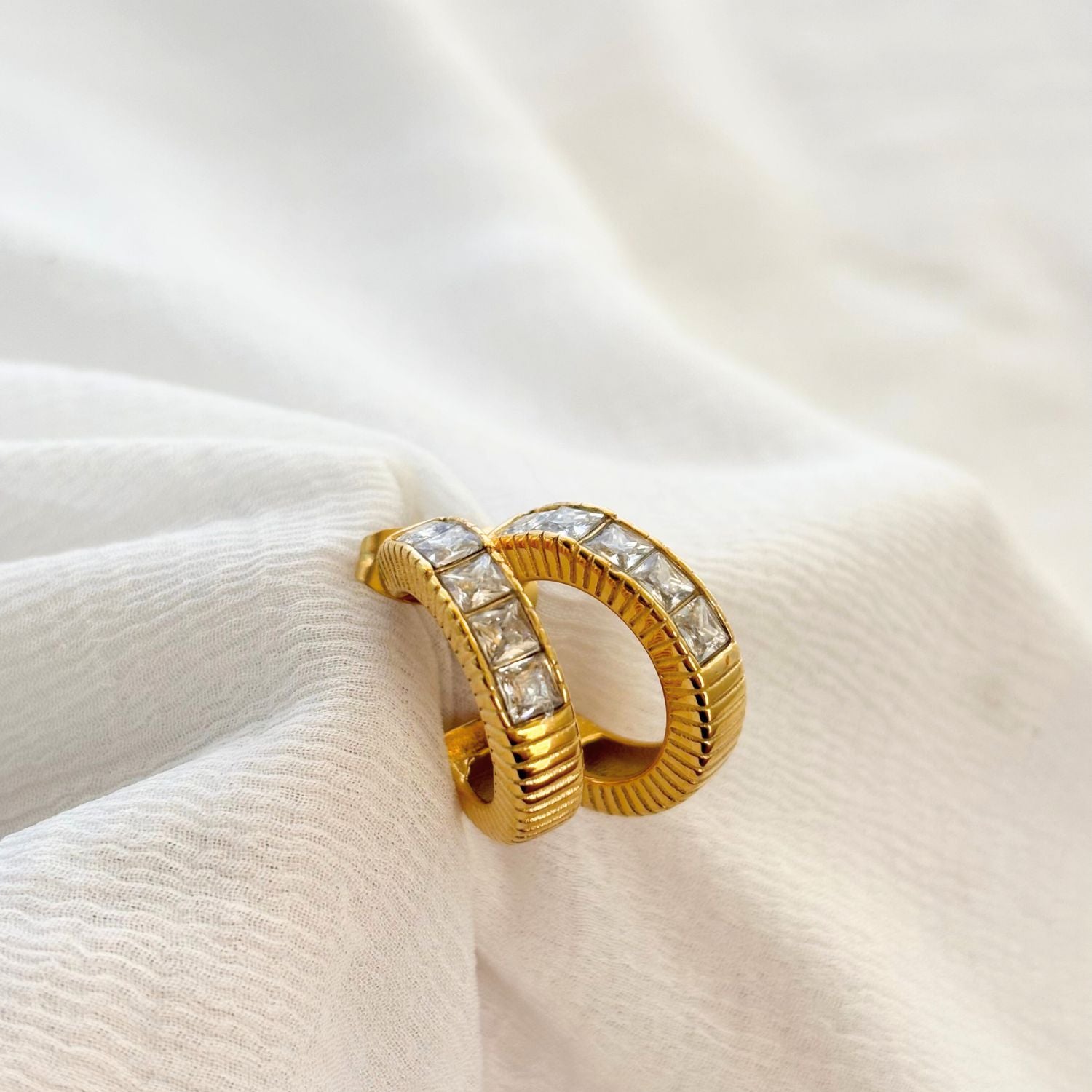 Crystal Tennis Hoops