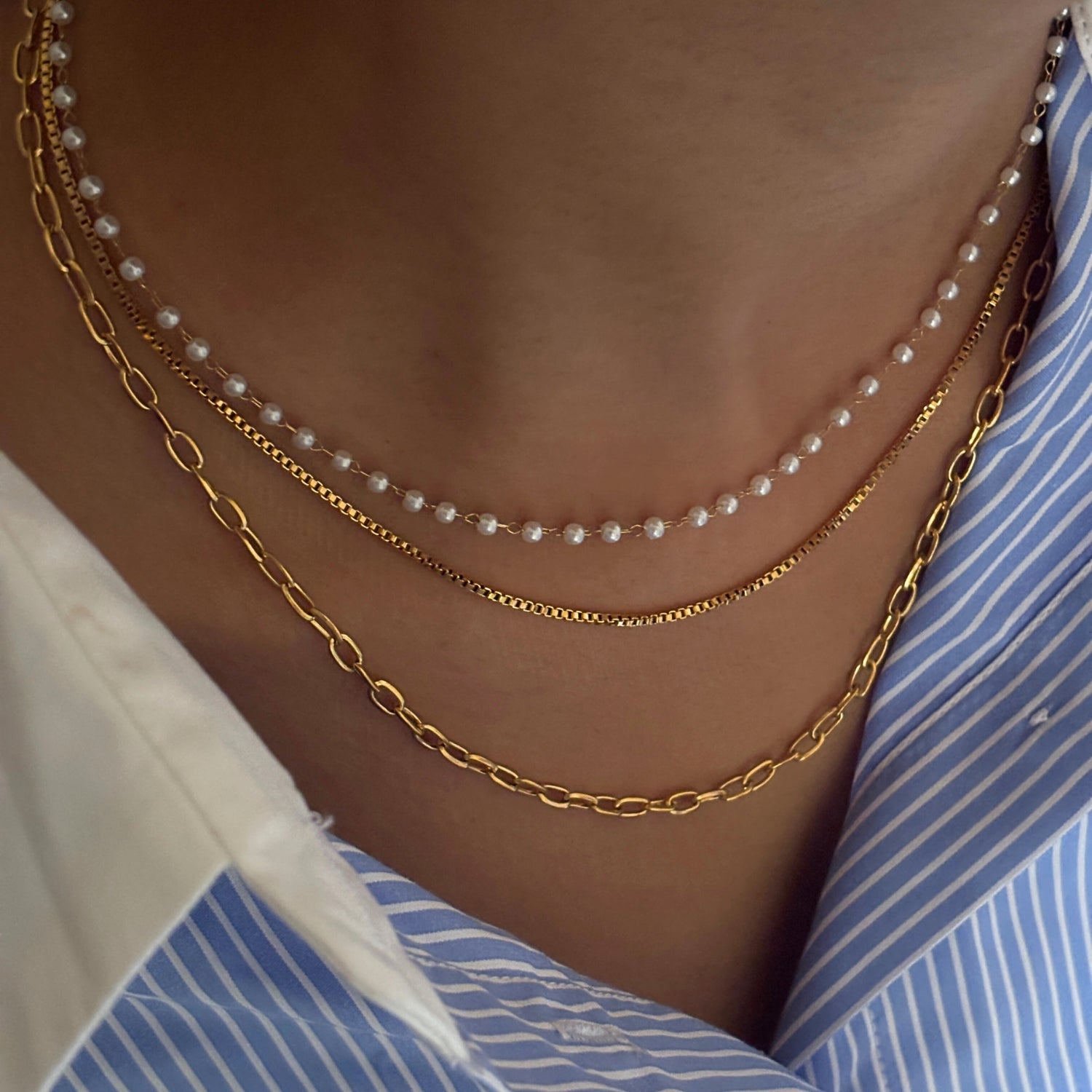 Coastal Layered Chain Necklace