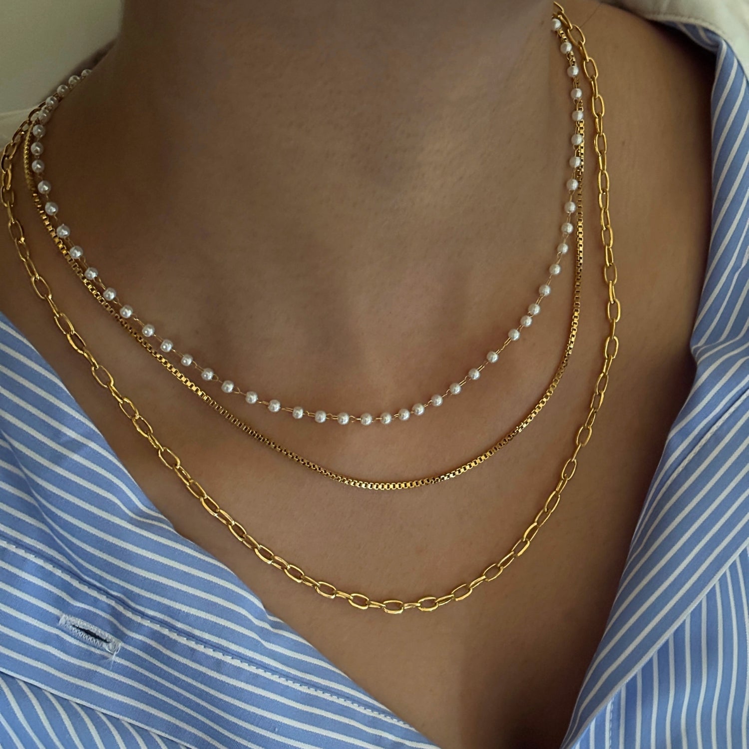 Coastal Layered Chain Necklace