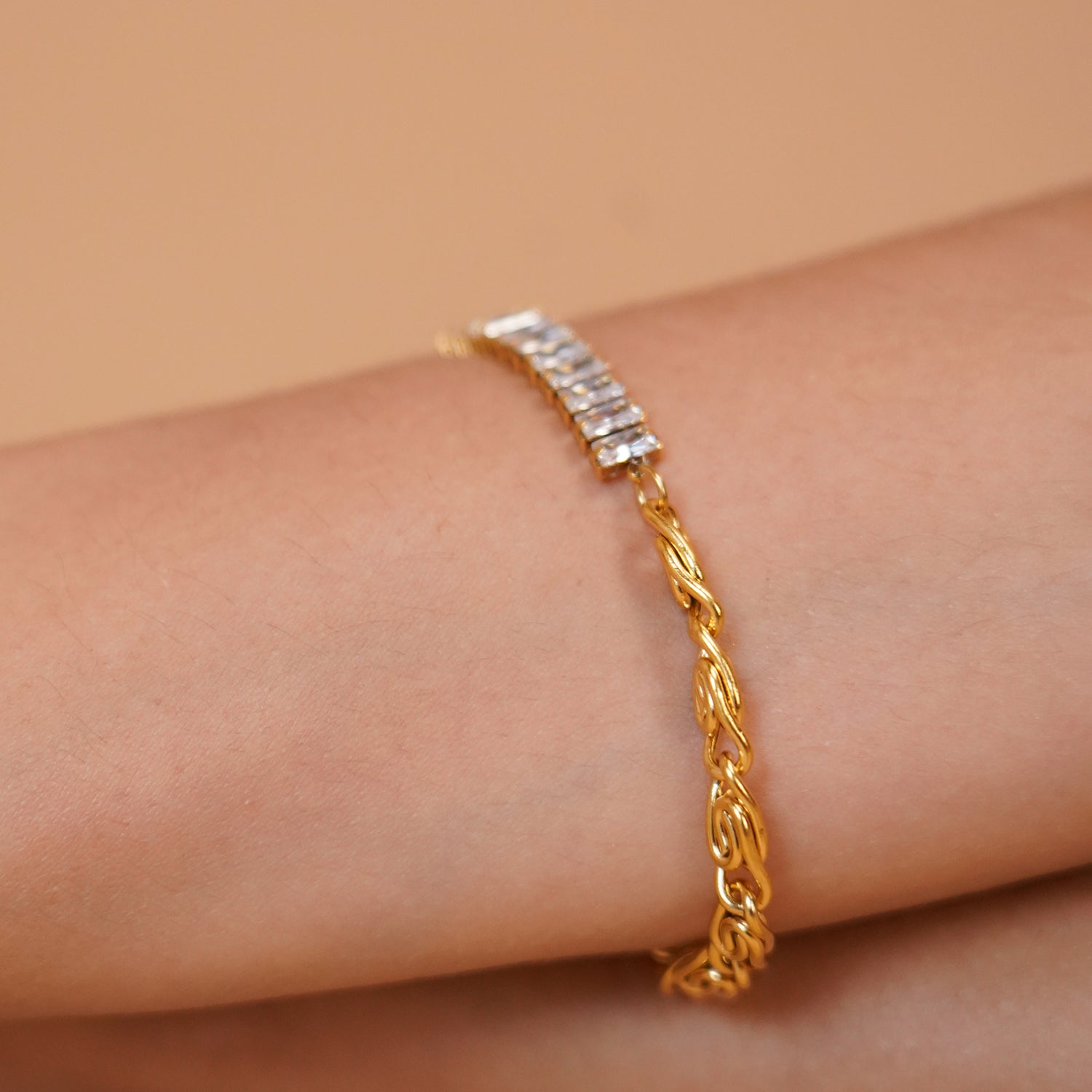 Crystal Cascade Bracelet