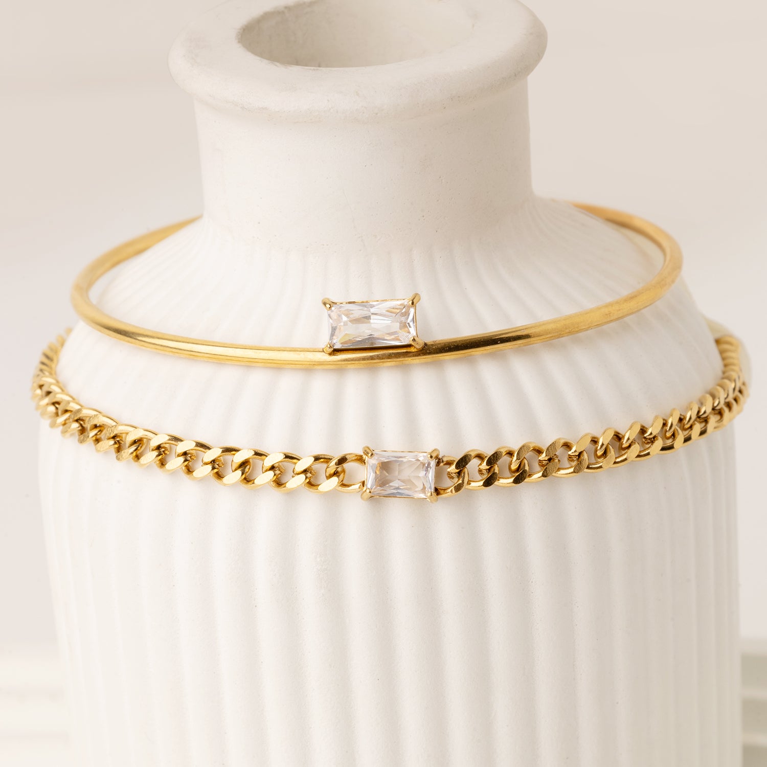 Crystal Cubano Bracelet Set