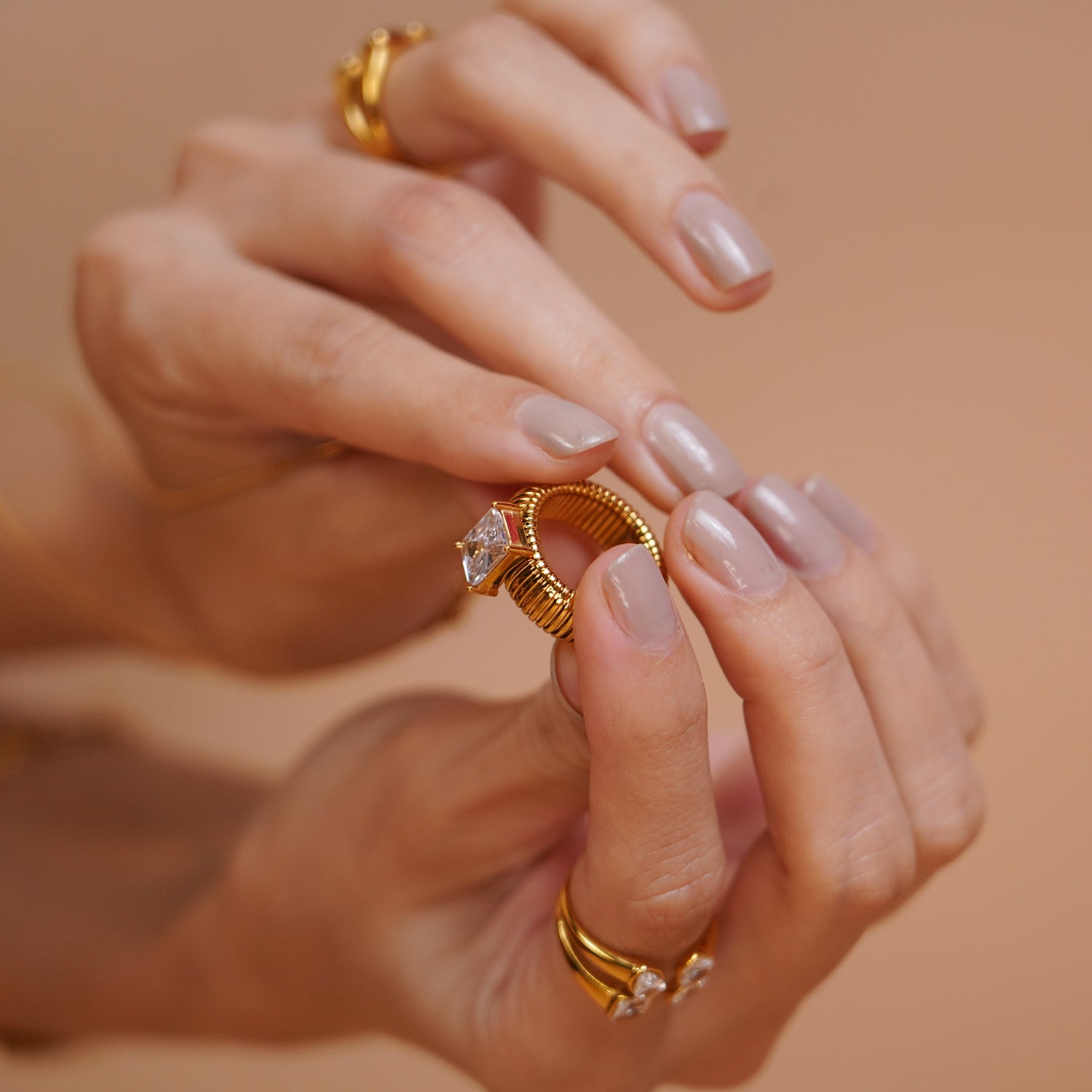 Gemstone Glow Signature Ring