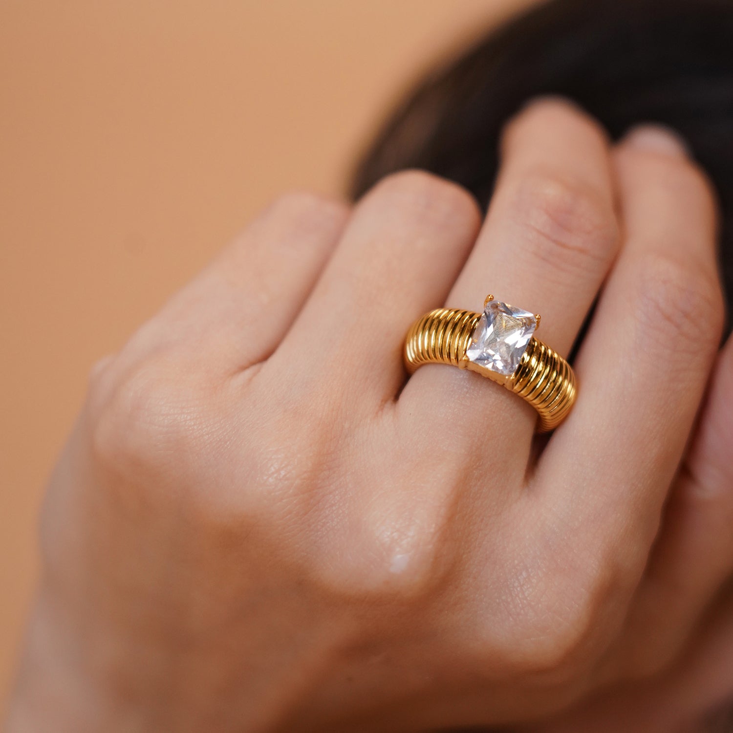 Gemstone Glow Signature Ring