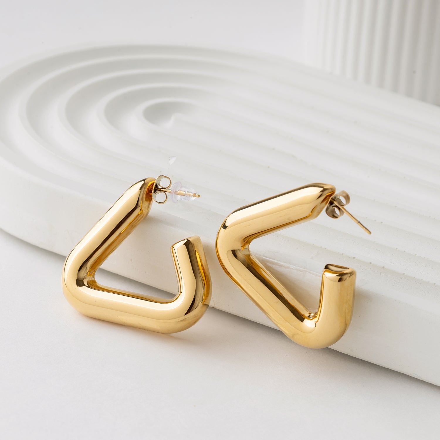 Golden Prism Hoops