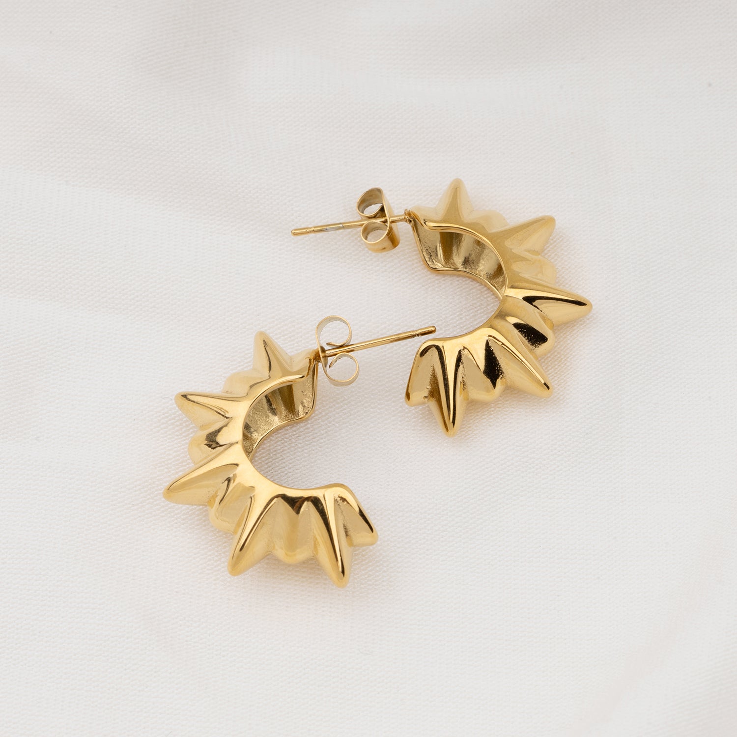 Sun Gear Gothic Earrings
