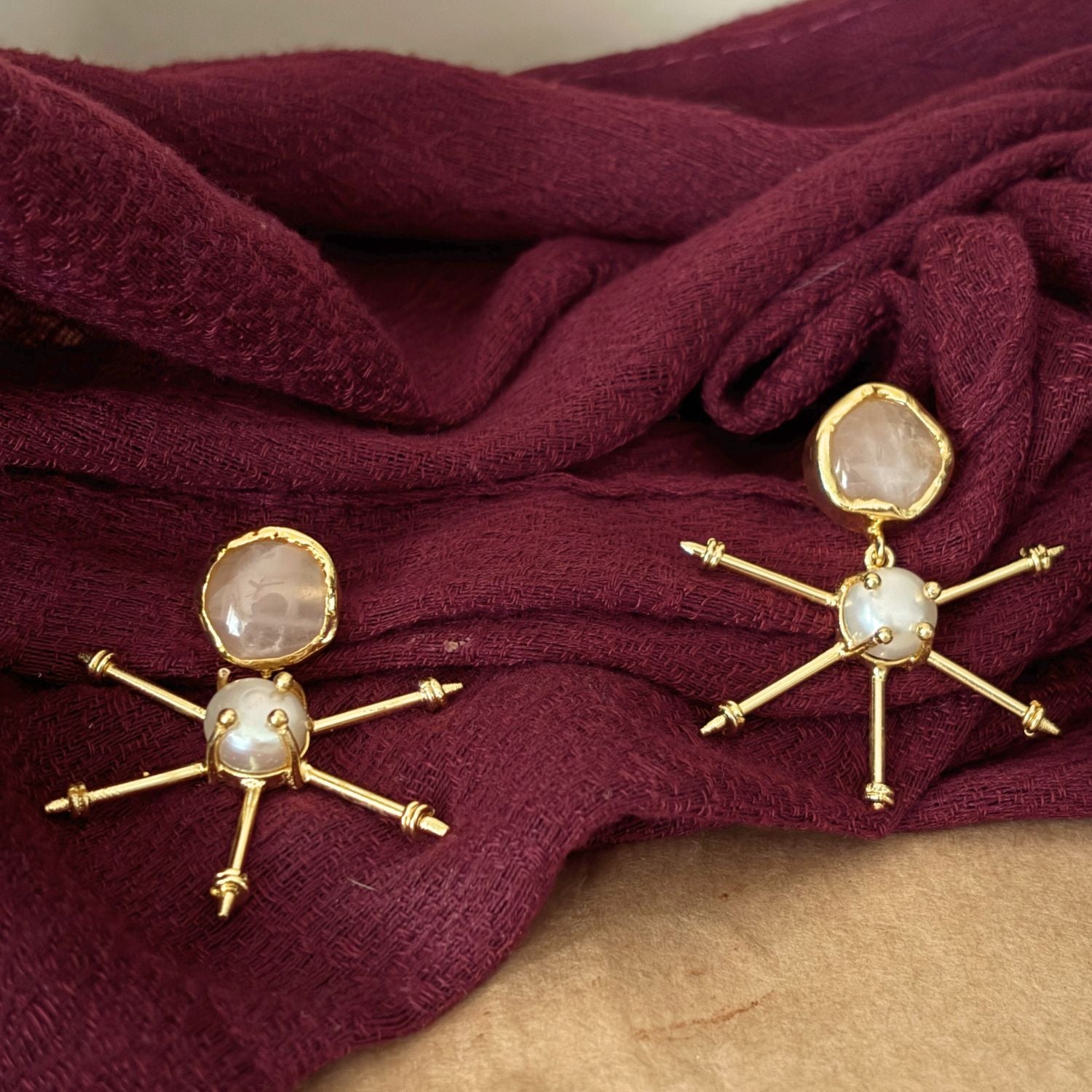 Tara Drops (Rose Quartz )