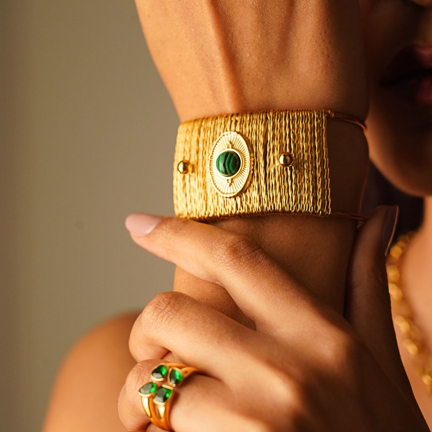 Twisted Turquoise Cuff