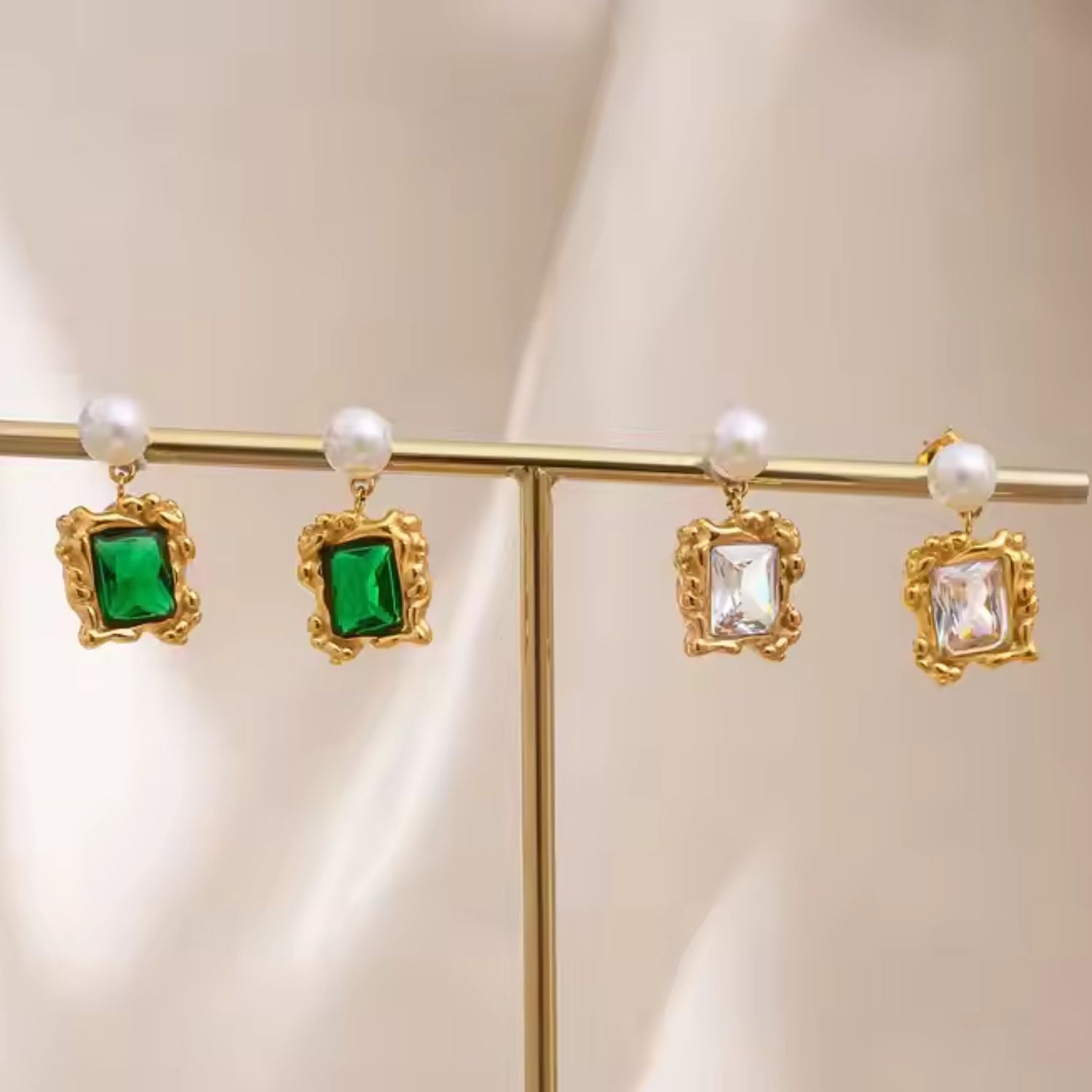 Vintage Emerald Drops