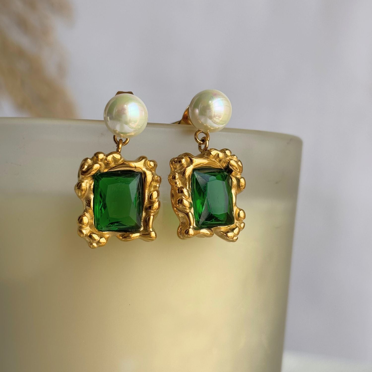 Vintage Emerald Drops