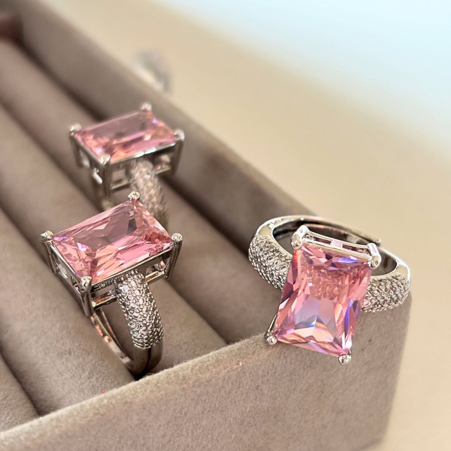 Blush Pink Statement Ring