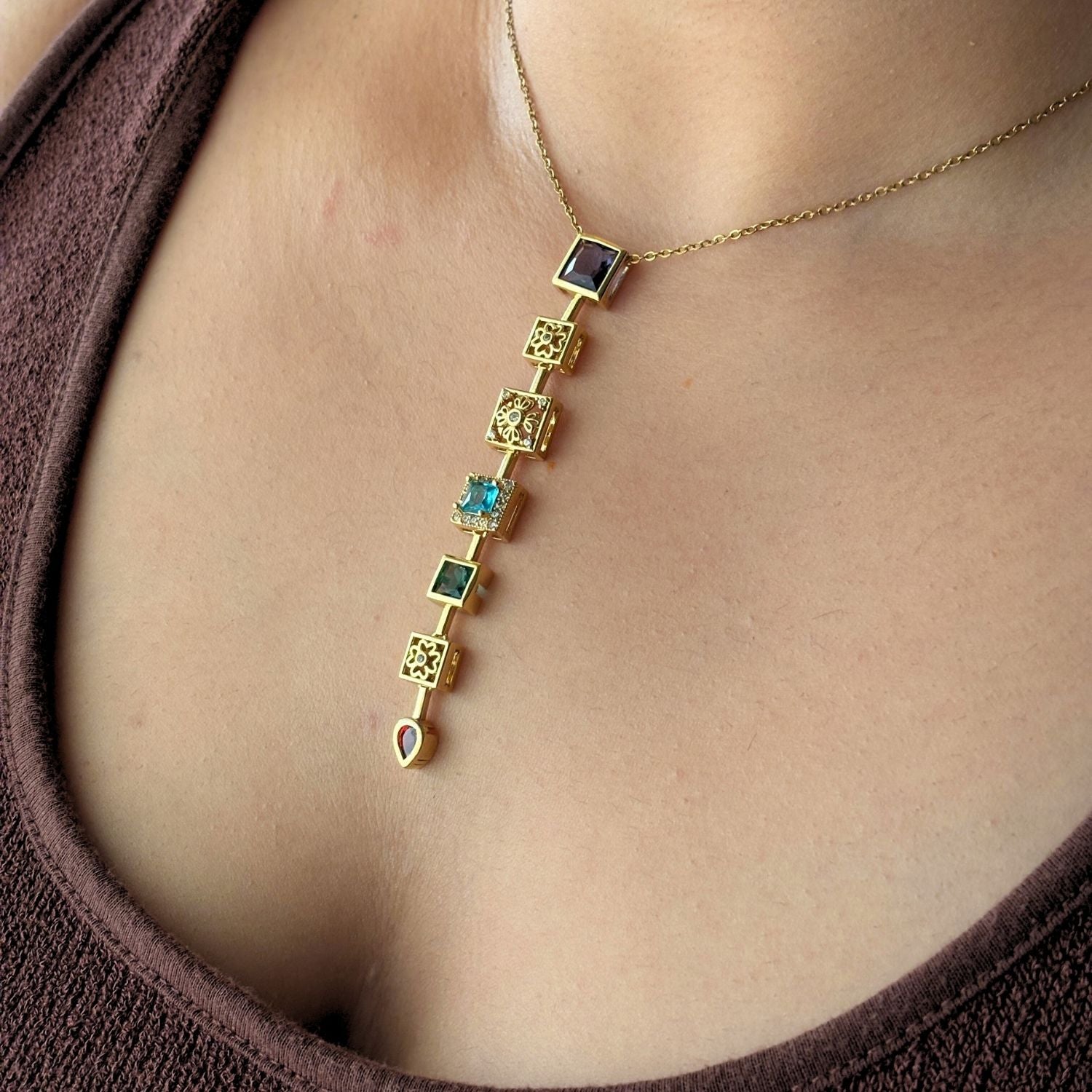 Bohemian Drop Necklace