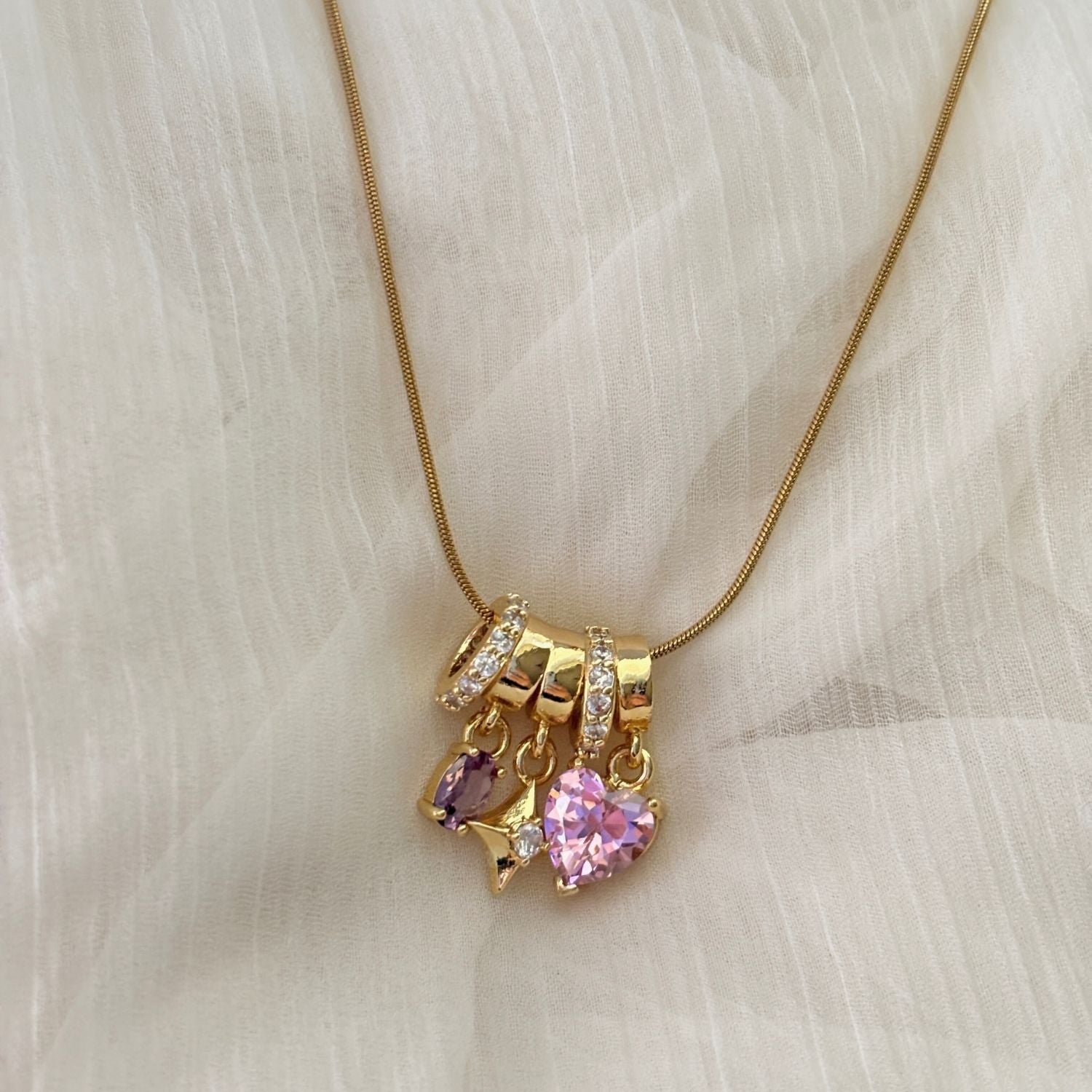Cosmic Love Cluster Necklace
