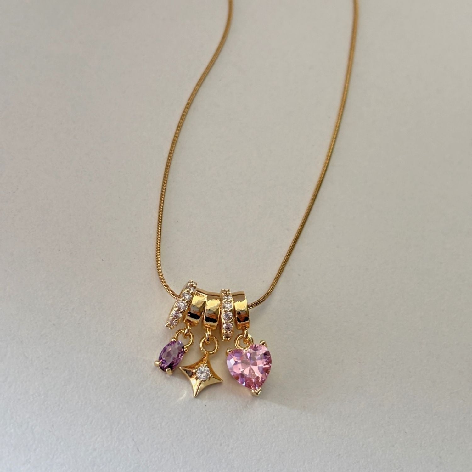 Cosmic Love Cluster Necklace