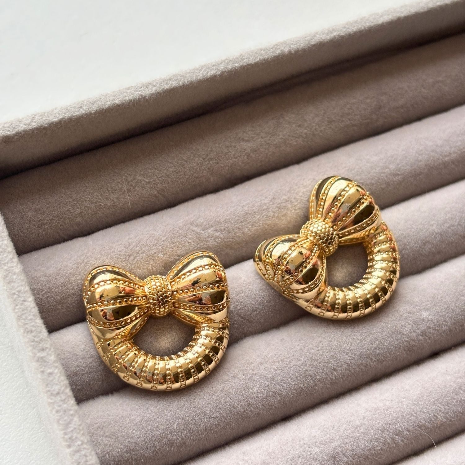 Goldden Bow Studs
