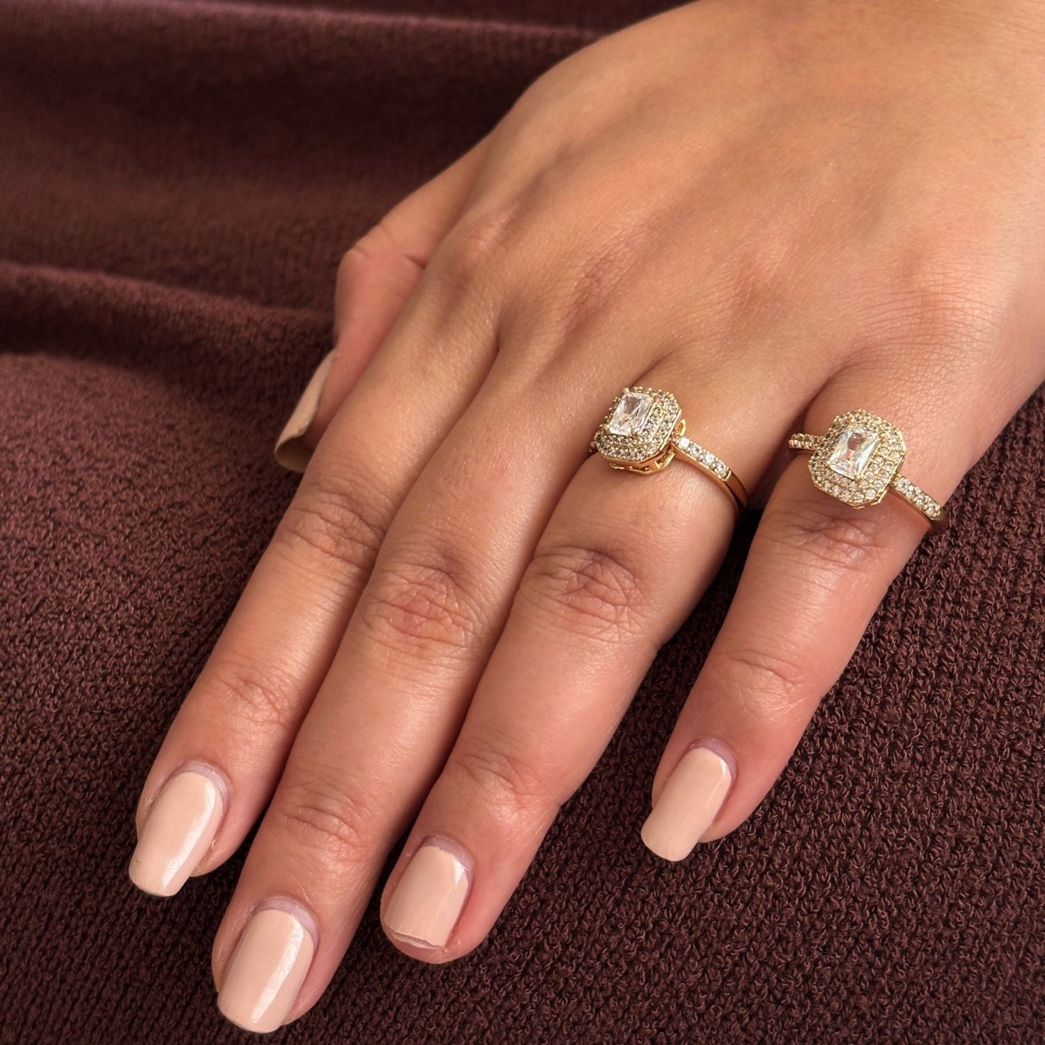 Halo Gold Ring