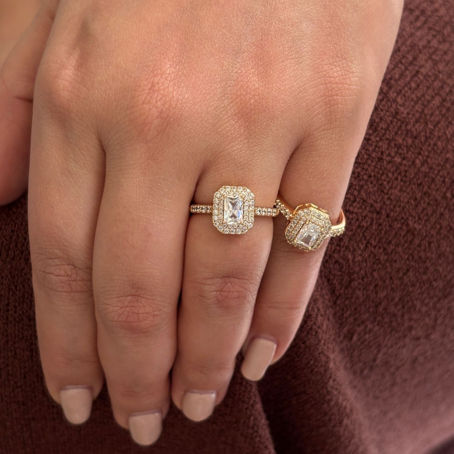 Halo Gold Ring