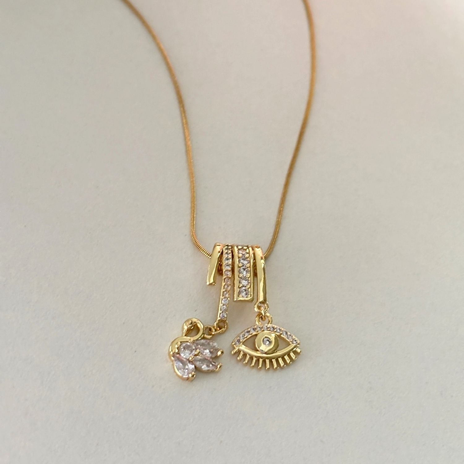 Mystic Dove Charm Necklace