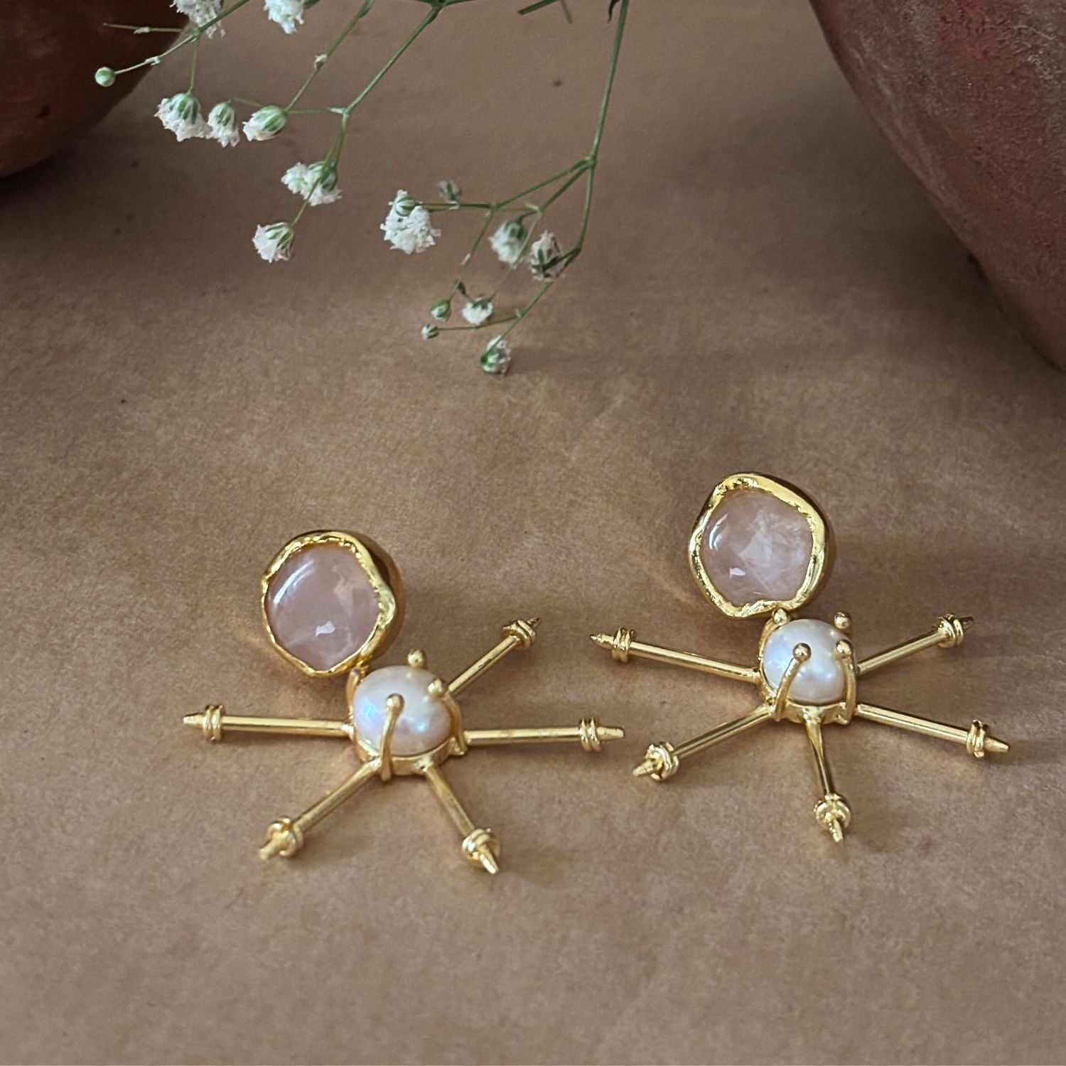 Tara Drops (Rose Quartz )